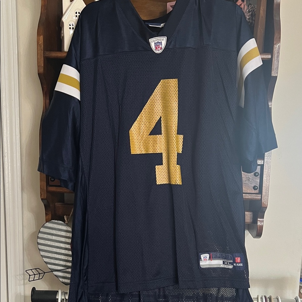 Reebok New York Jets/Titans Brett Favre Screen-Printed Jersey Size XL